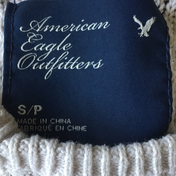 American Eagle Off White Knit Light Sweater - Picture 2 of 4